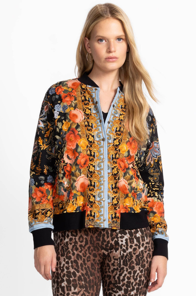 Johnny Was - French Terry Bomber Jacket in Leto