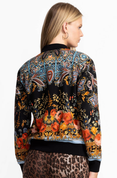 Johnny Was - French Terry Bomber Jacket in Leto
