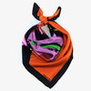 Valetta Silk Scarves - Frida Kalho Scarf in Orange