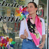 Valetta Silk Scarves - Frida Kalho Scarf in Pink