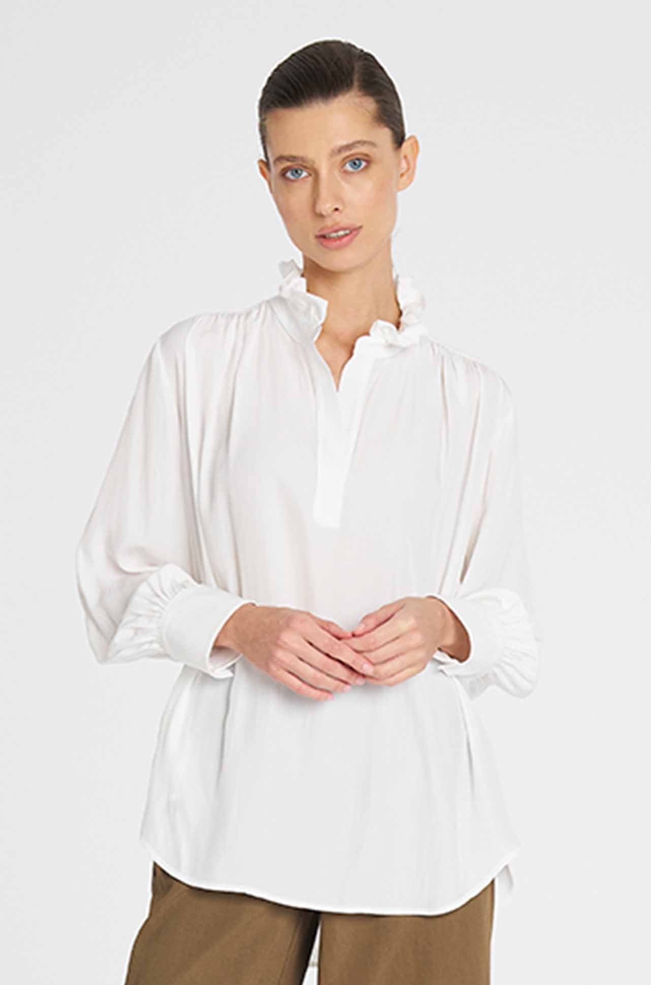 Mela Purdie - Frill Neck Blouse