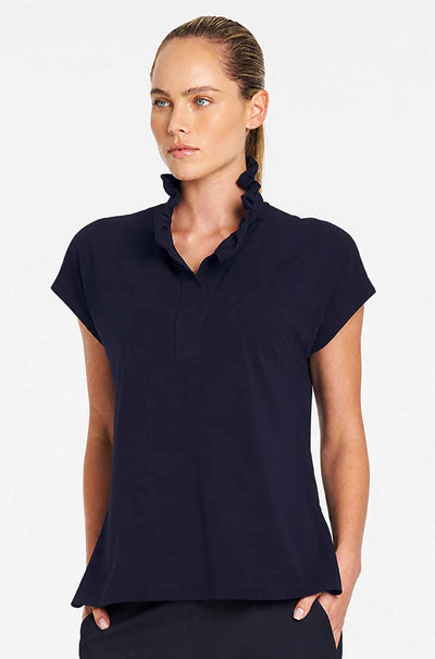 Mela Purdie - Frill Shell in Powder Knit
