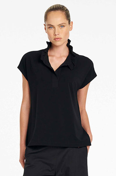 Mela Purdie - Frill Shell in Powder Knit