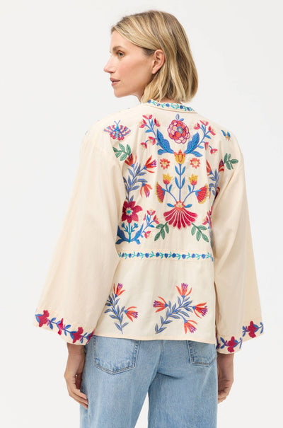 Johnny Was - Front Tie Patchwork Kimono in Elizabeth