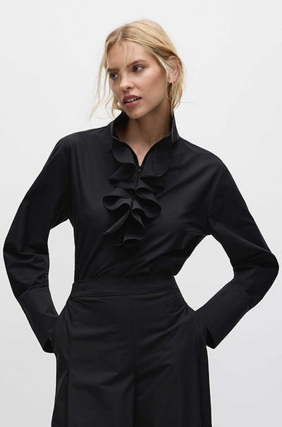 Mela Purdie - Froth Collar Shirt in Powder Weave