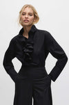 Mela Purdie - Froth Collar Shirt in Powder Weave
