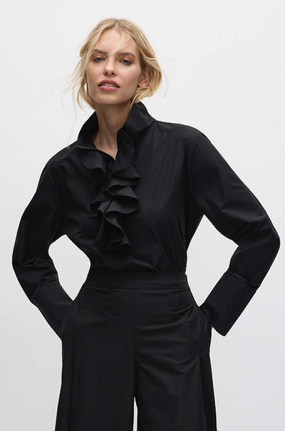Mela Purdie - Froth Collar Shirt in Powder Weave
