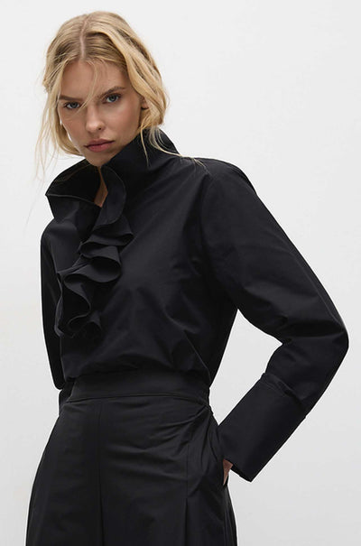 Mela Purdie - Froth Collar Shirt in Powder Weave