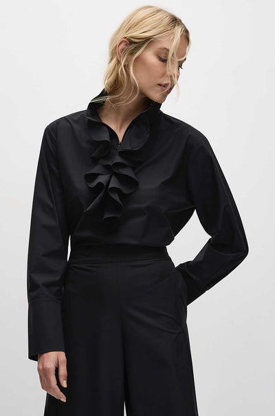 Mela Purdie - Froth Collar Shirt in Powder Weave