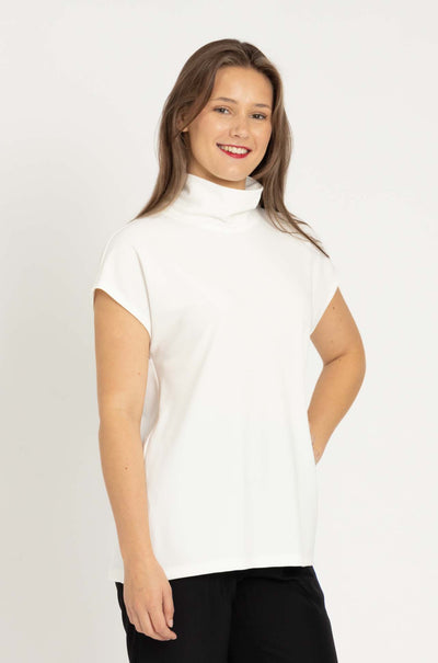 Mela Purdie - Funnel Shell in Powder Knit