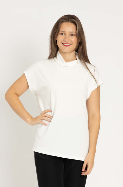 Mela Purdie - Funnel Shell in Powder Knit