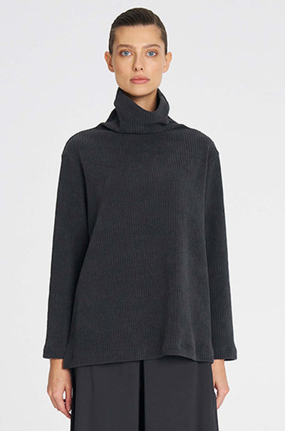 Mela Purdie - Funnel Sweater in Cord Knit