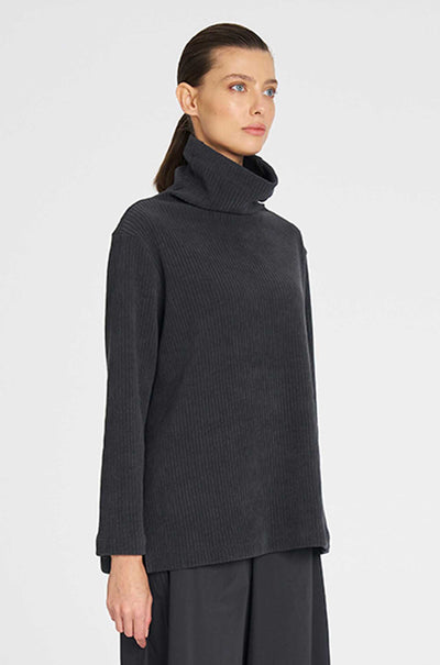 Mela Purdie - Funnel Sweater in Cord Knit