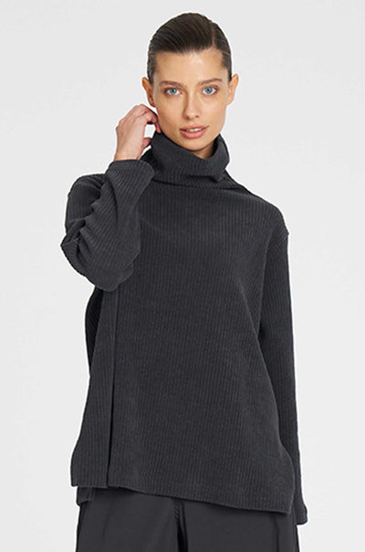 Mela Purdie - Funnel Sweater in Cord Knit