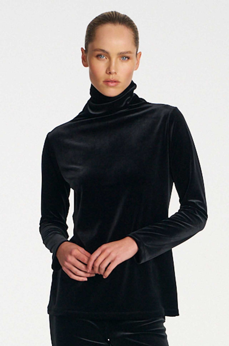 Mela Purdie - Funnel Top in Stretch Panne