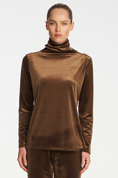 Mela Purdie - Funnel Top in Stretch Panne
