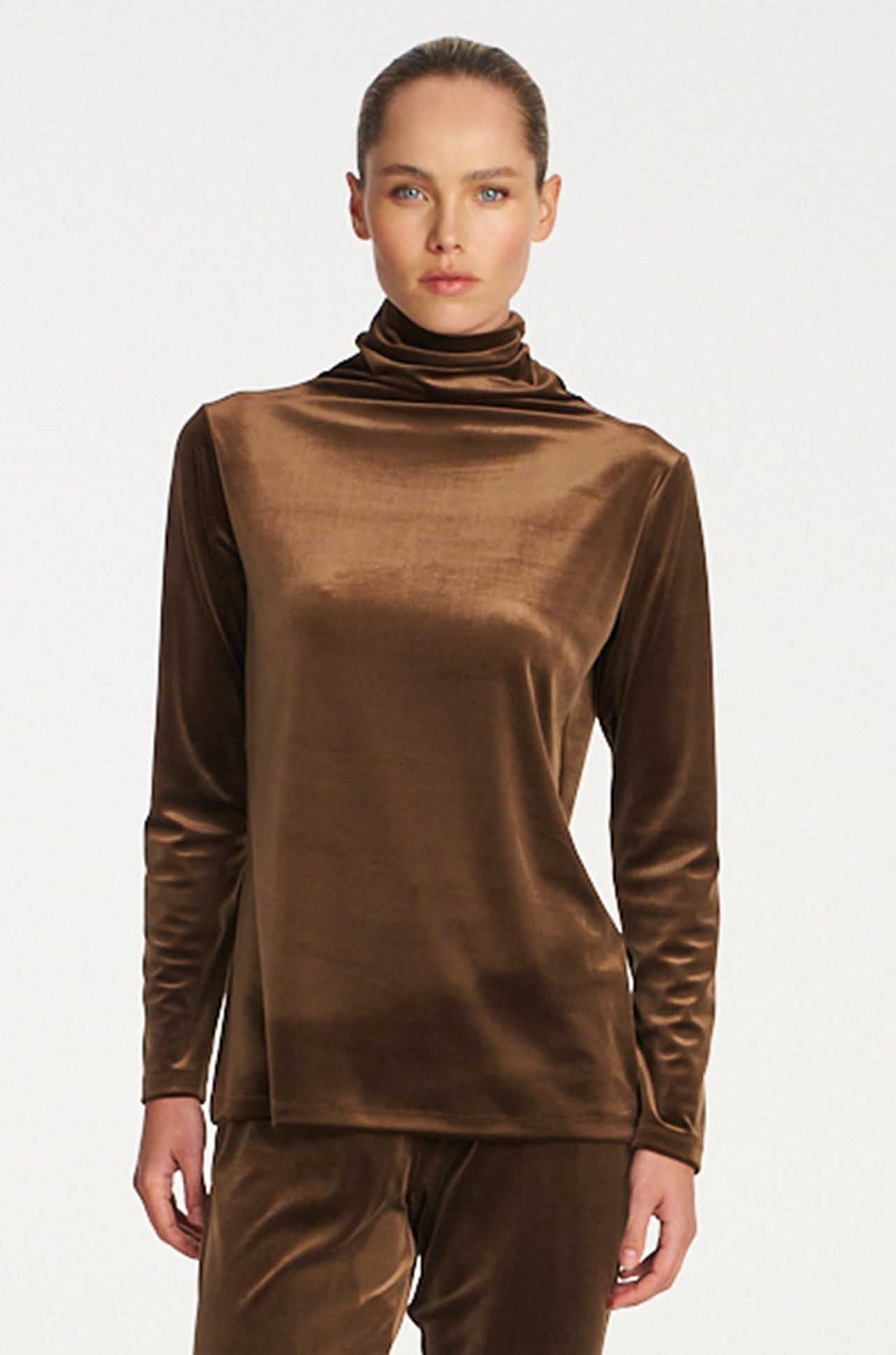 Mela Purdie - Funnel Top in Stretch Panne