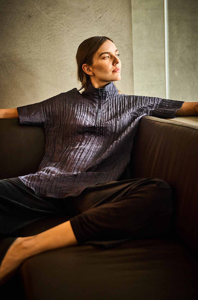 Mela Purdie - Funnel Tunic in Dapple