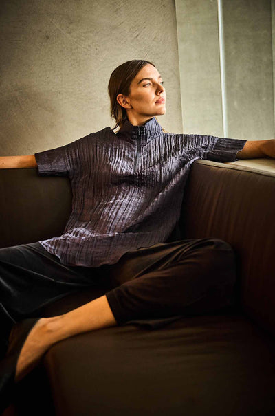 Mela Purdie - Funnel Tunic in Dapple