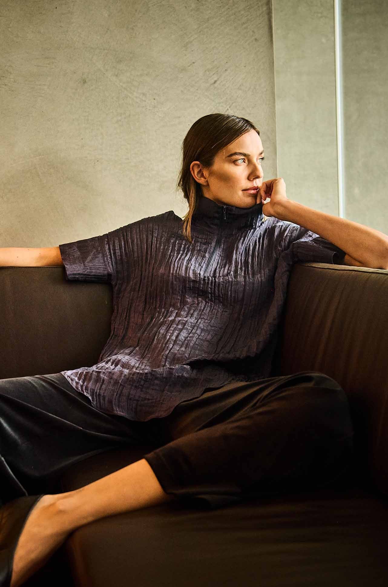 Mela Purdie - Funnel Tunic in Dapple