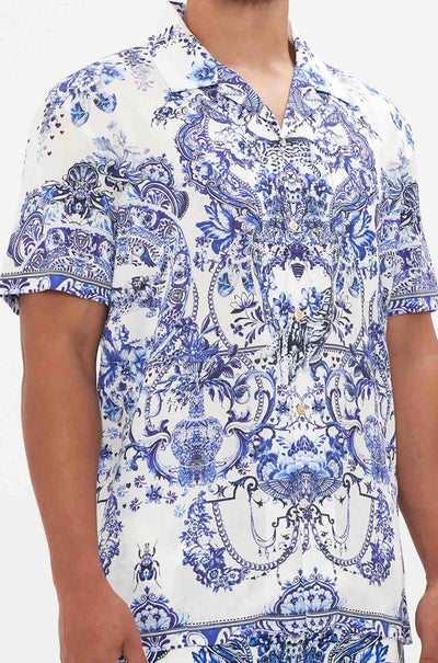 Camilla - Glaze and Graze Short Sleeve Camp Collared Shirt