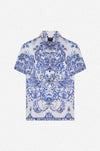 Camilla - Glaze and Graze Short Sleeve Camp Collared Shirt