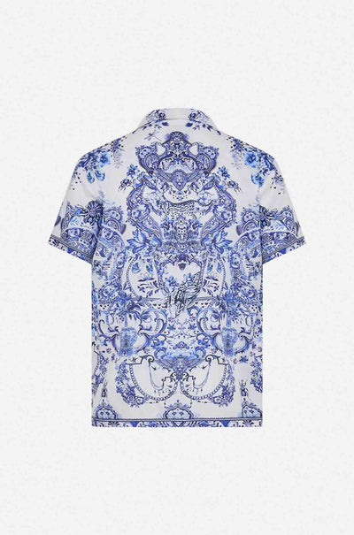 Camilla - Glaze and Graze Short Sleeve Camp Collared Shirt