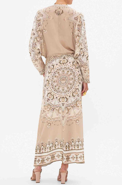 Camilla - Grotto Goddess Twist Front Batwing Dress