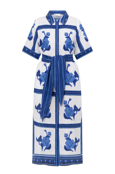 zoe kratzmann - roam dress in azure collage