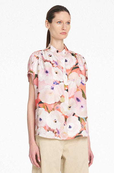 Mela Purdie - Gathered Shell in Poppy Chintz