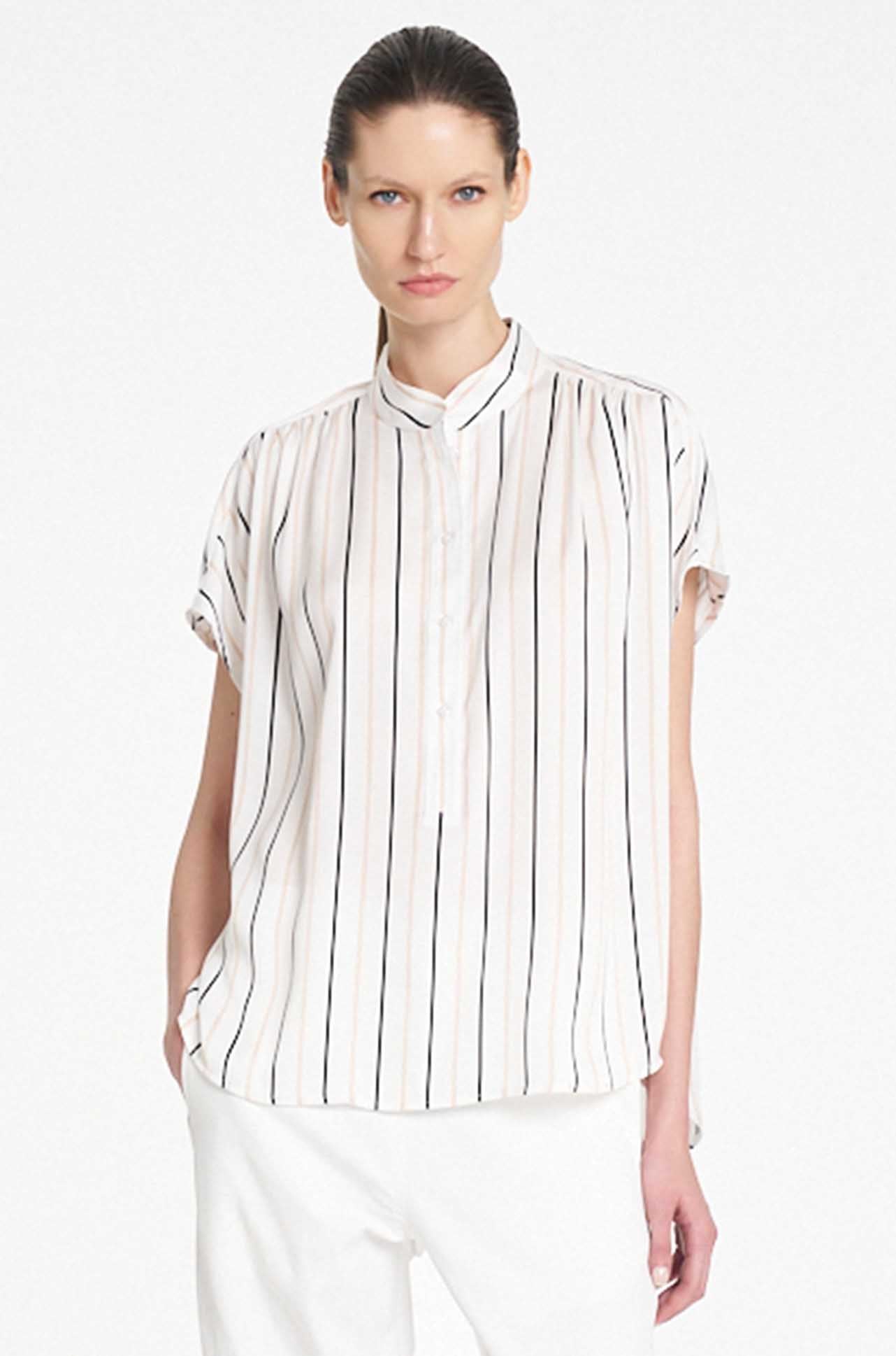Mela Purdie - Gathered Shell in Ruban Stripe