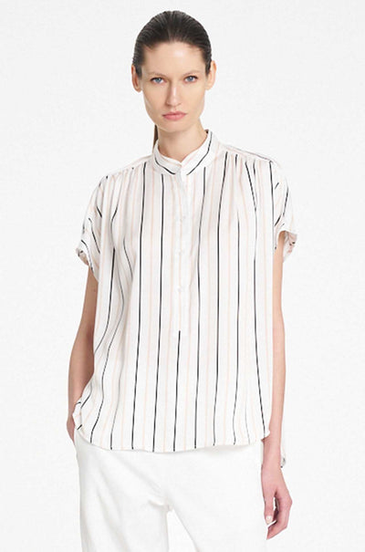 Mela Purdie - Gathered Shell in Ruban Stripe