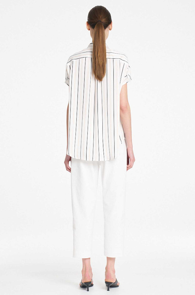 Mela Purdie - Gathered Shell in Ruban Stripe