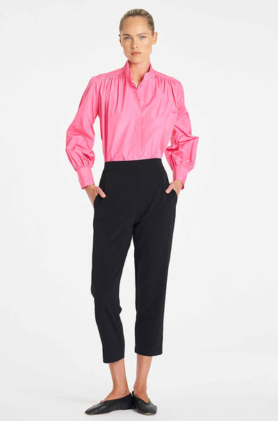 Mela Purdie - Gathered Shirt in Italian Taffeta