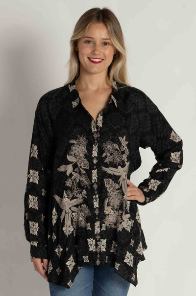 Johnny Was - Gemi Tunic in Myna Scarf Print