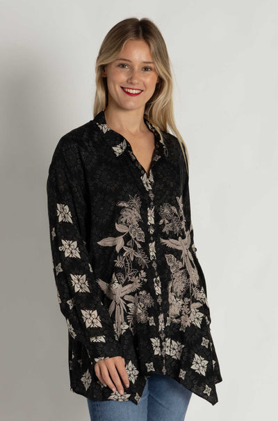 Johnny Was - Gemi Tunic in Myna Scarf Print
