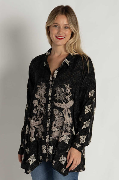 Johnny Was - Gemi Tunic in Myna Scarf Print