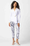 Joseph Ribkoff - Geometric Print Silky Pull-On Pants