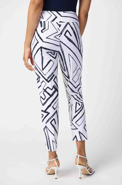 Joseph Ribkoff - Geometric Print Silky Pull-On Pants