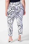 Joseph Ribkoff - Geometric Print Silky Pull-On Pants