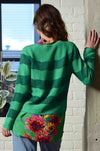 Cooper - Winter Waves Get Over Knit Jersey in Green