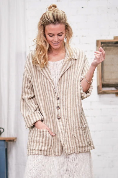 La Bottega Di Brunella - Giacca Blazer in Rigaruta