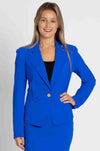Paula Ryan - Girlfriend Jacket in Greek Blue