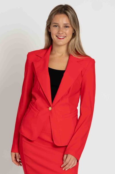 Paula Ryan - Girlfriend Jacket in Poppy