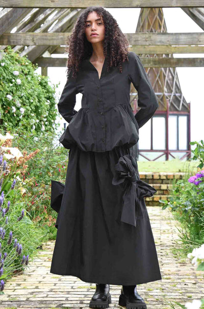 Coop - Swish You Were Here Go Big Or Bow Home Skirt in Black