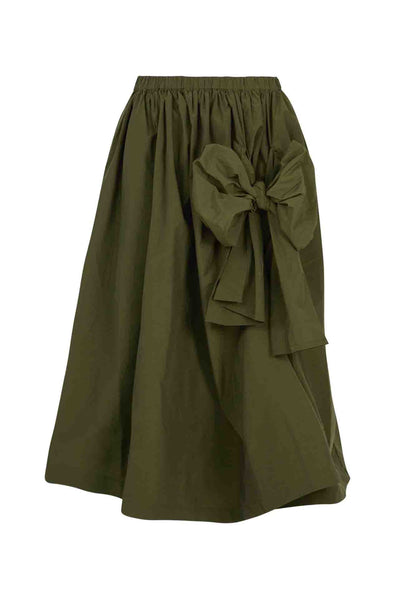 Coop - Swish You Were Here Go Big Or Bow Home Skirt in Khaki