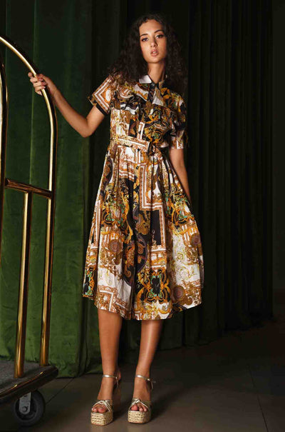 Coop - Love The Luxe Gold Gold Heart Dress