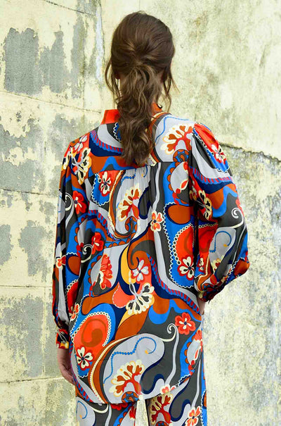 Coop - Swirly Wurly Got To Vee There Blouse
