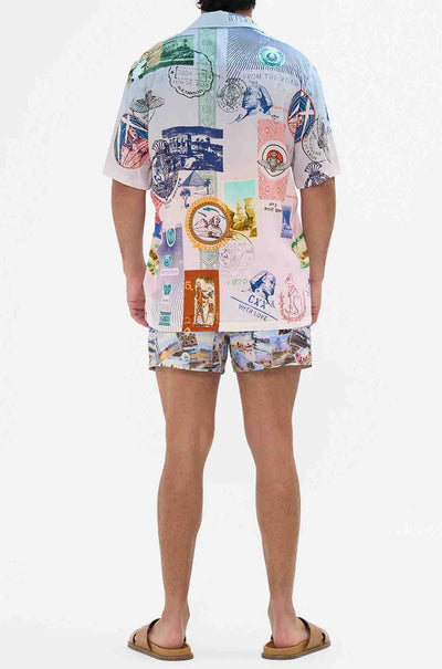 Camilla - Haute Passport Short Sleeve Camp Collared Shirt