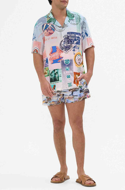 Camilla - Haute Passport Short Sleeve Camp Collared Shirt
